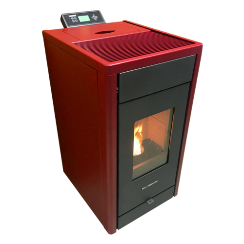 Poêle à granulés Strauss Classic 8.5kw Rouge
