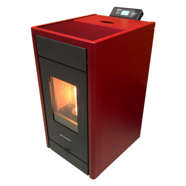 Poêle à granulés Strauss Classic 8.5kw Rouge