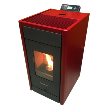Poêle à granulés Strauss Classic 8.5kw Rouge
