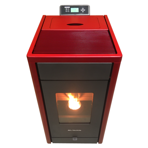 Poêle à granulés Strauss Classic 8.5kw Rouge