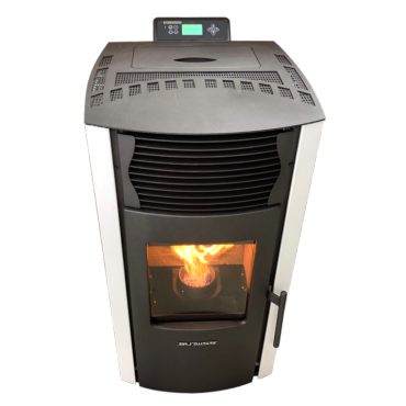 Poêle à granulés Strauss Pure Blanc 10kw V2 ED DESTOCK