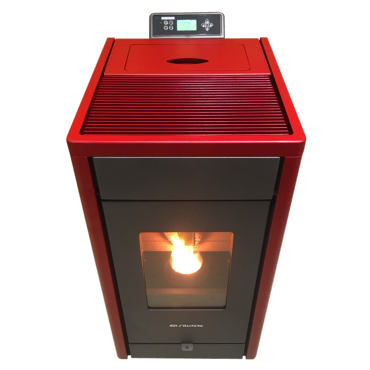 Poêle à granulés Strauss Classic 8.5kw Rouge