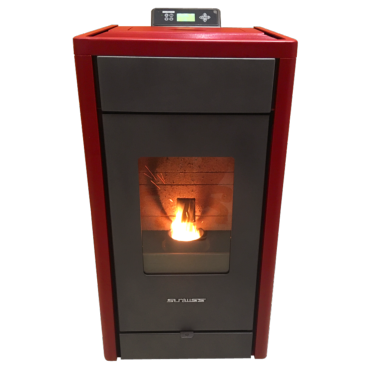 Poêle à granulés Strauss Classic 8.5kw Rouge